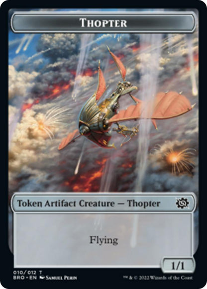 Myr Token (10) // Thopter Token (10) [The Brothers' War: Commander: Tokens] [Non-Foil]