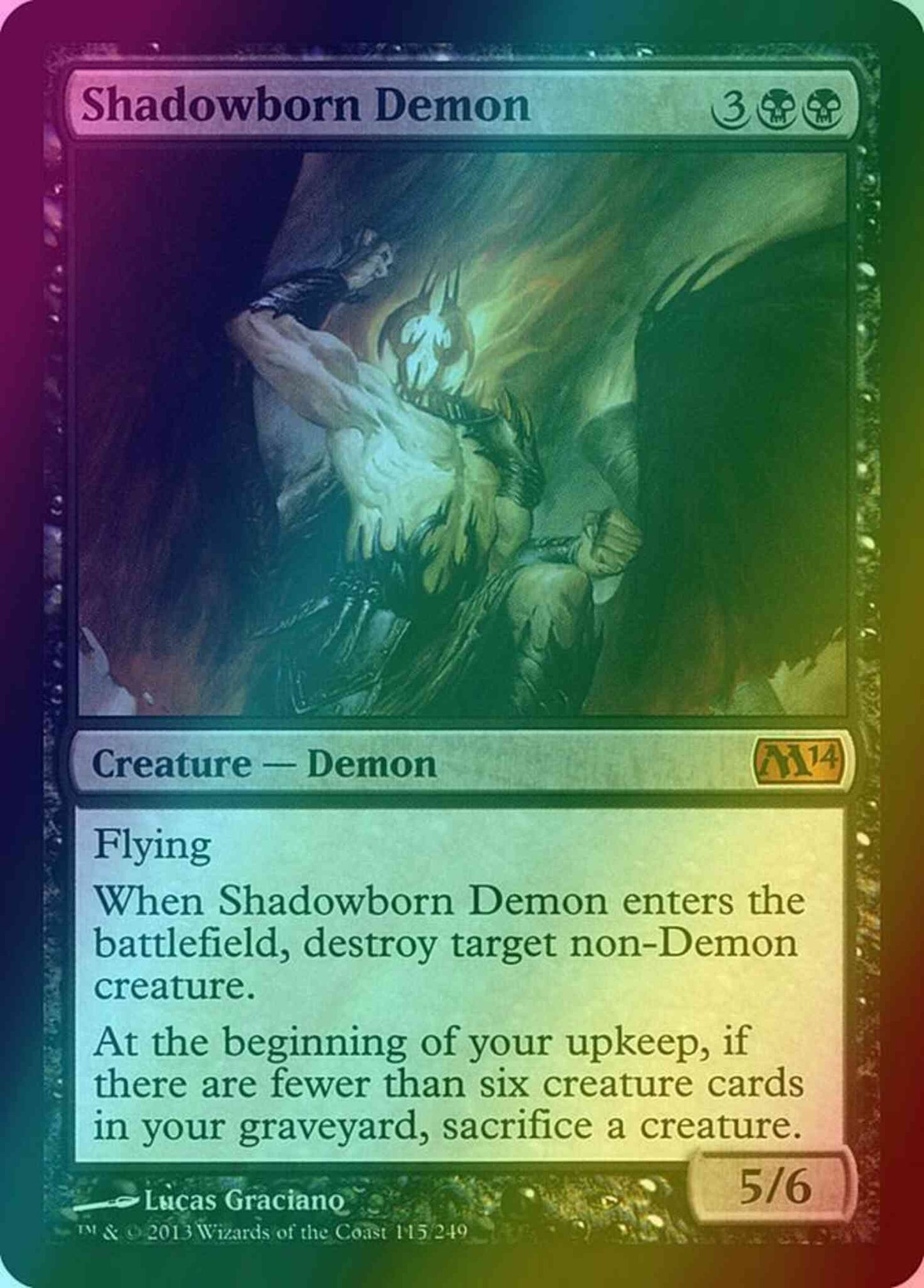 Shadowborn Demon [115] [Magic 2014] [Foil]