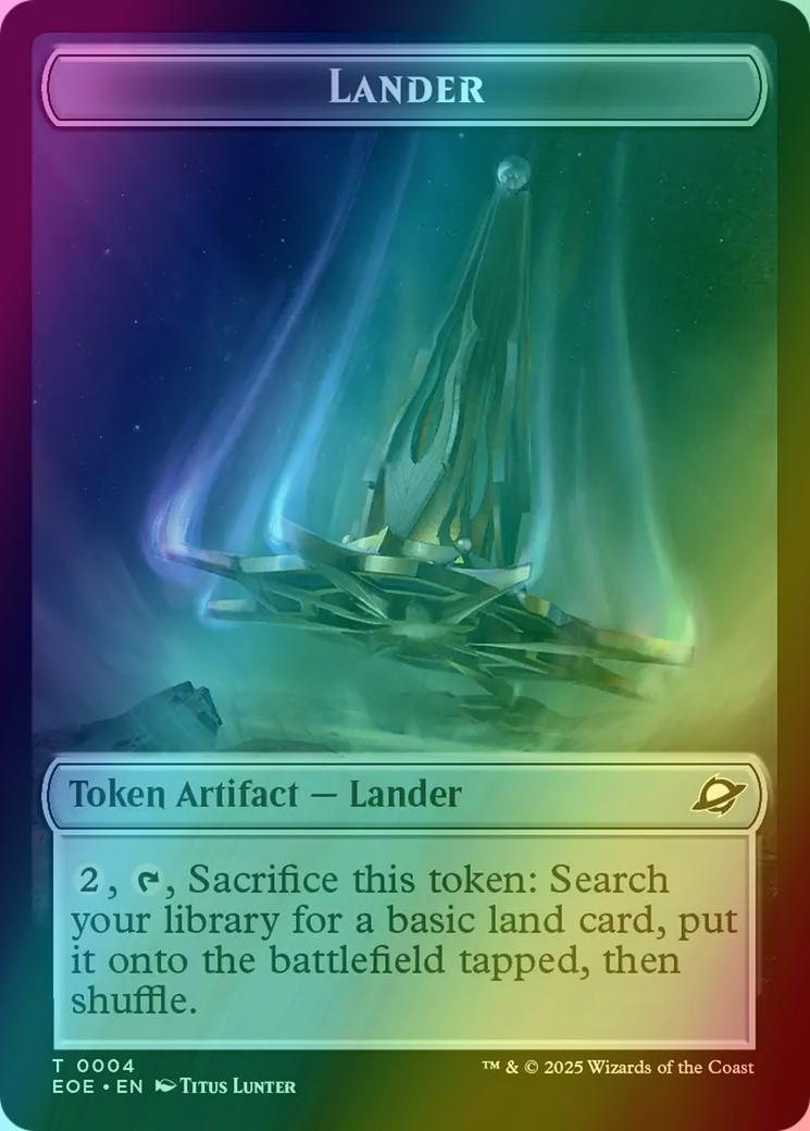 Lander Token (04) // Robot Token (10) [Edge of Eternities: Tokens] [Foil]