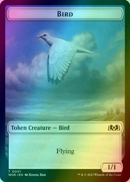 Bird Token (01) // Food Token (11) [Wilds of Eldraine: Tokens] [Foil]