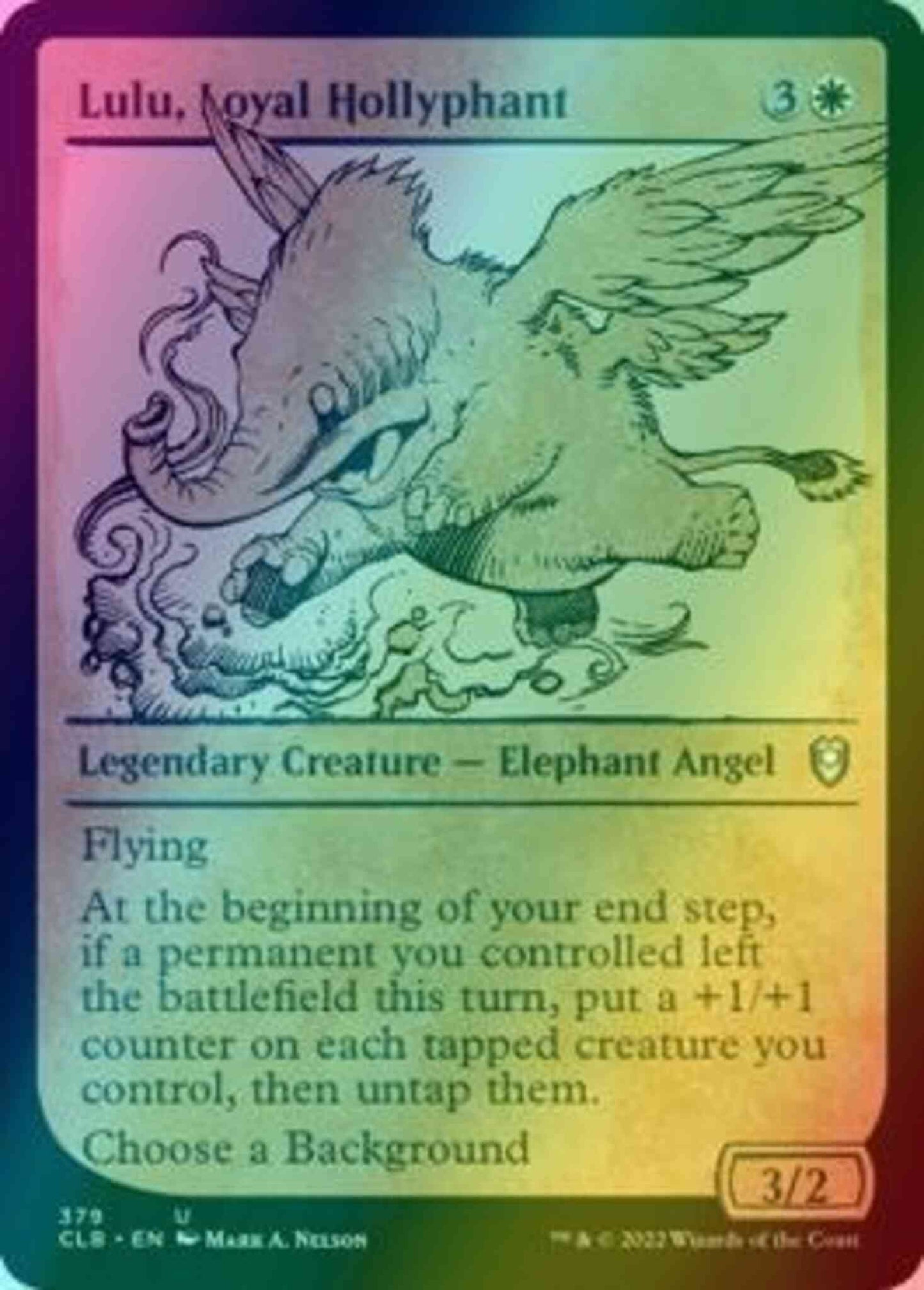 Lulu, Loyal Hollyphant [379] [Rulebook Showcase] [Commander Legends: Battle for Baldur's Gate] [Foil]