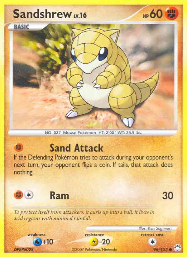 Sandshrew - 96/123 - Common [dp2-96] [Reverse Holo]