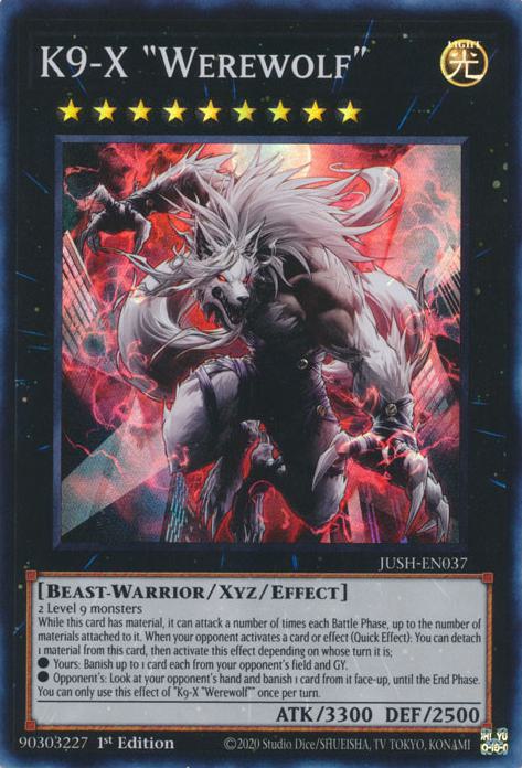 K9-X "Werewolf" - JUSH-EN037 - Super Rare - 1st Edition