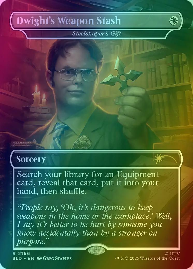 Dwight's Weapon Stash - Steelshaper's Gift [2166] [Borderless] [The Office: Dwight's Destiny] [Secret Lair Drop] [Foil]