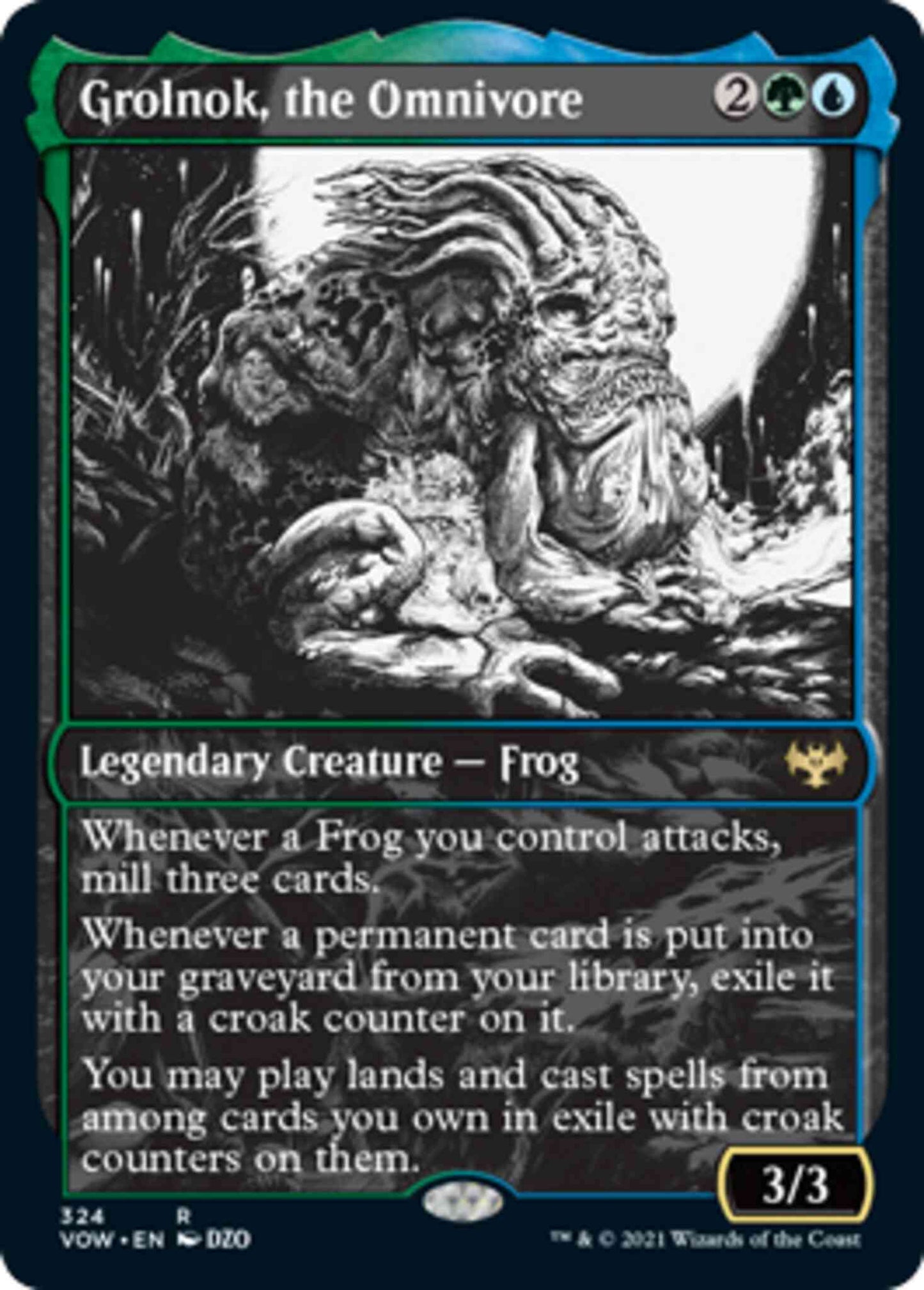 Grolnok, the Omnivore [324] [Eternal Night Showcase] [Innistrad: Crimson Vow] [Non-Foil]