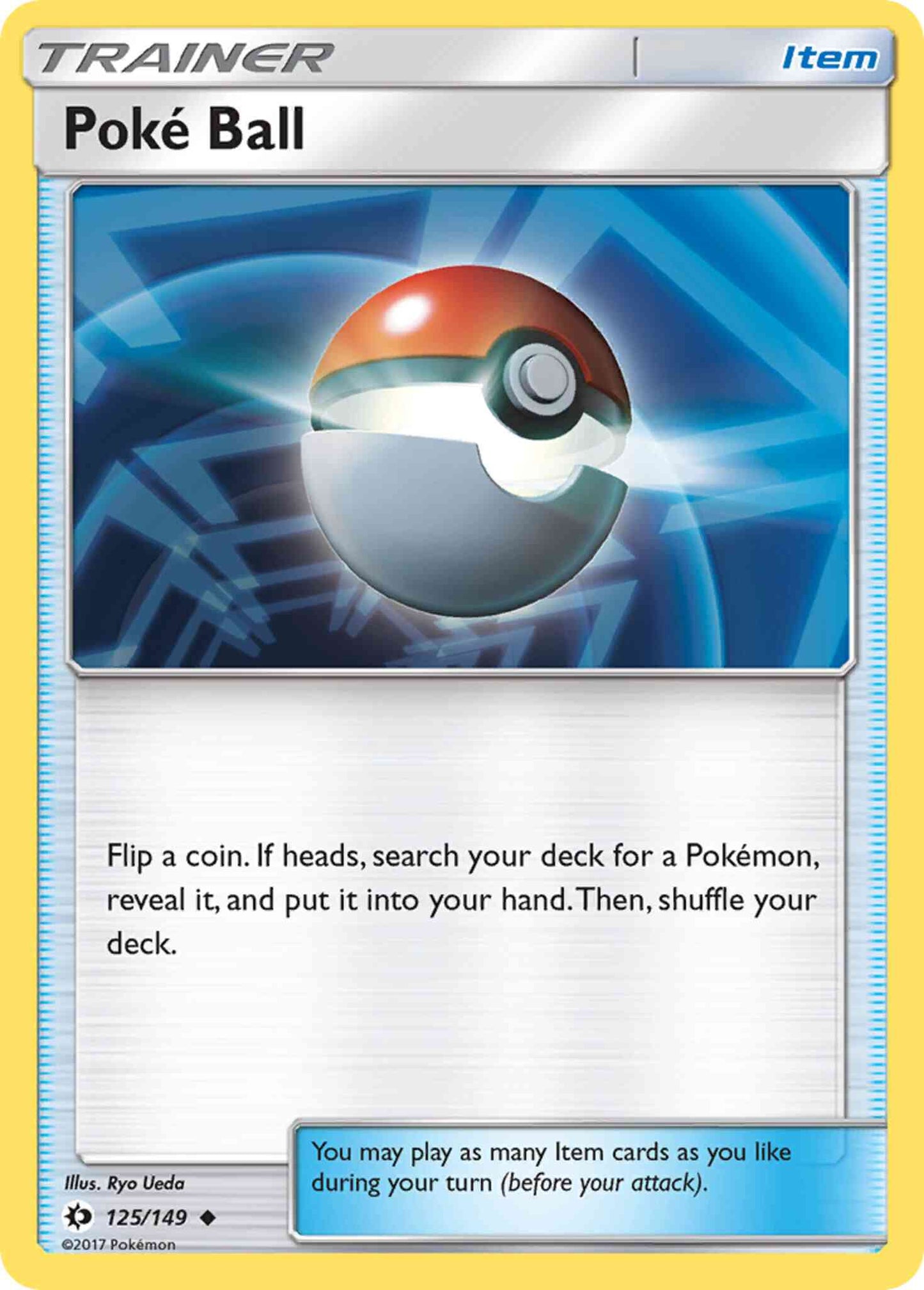 Poké Ball - 125/149 - Uncommon [sm1-125] [Reverse Holo]