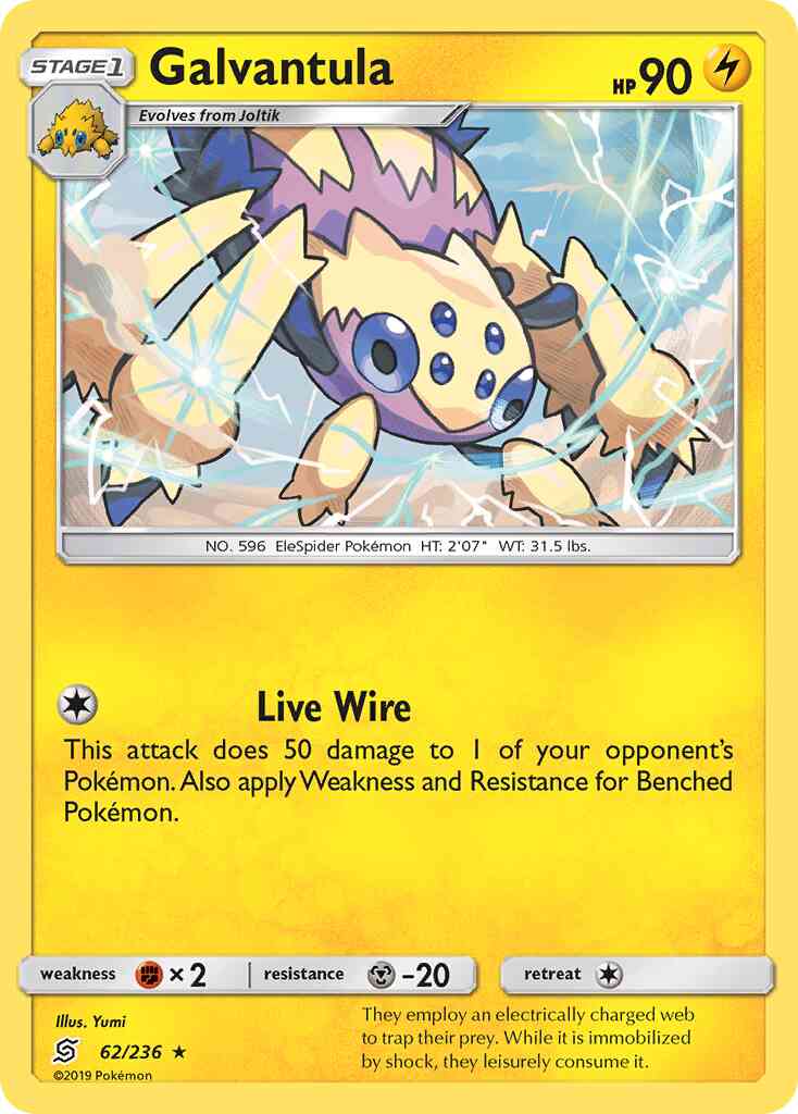 Galvantula - 62/236 - Rare [sm11-62] [Reverse Holo]