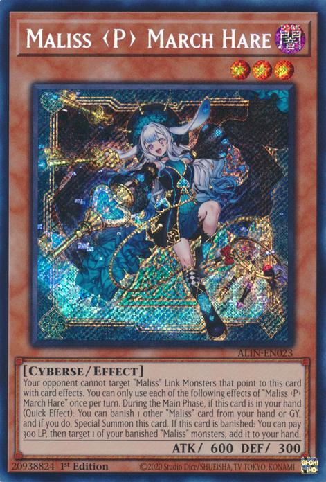 Maliss <P> March Hare - ALIN-EN023 - Secret Rare - 1st Edition