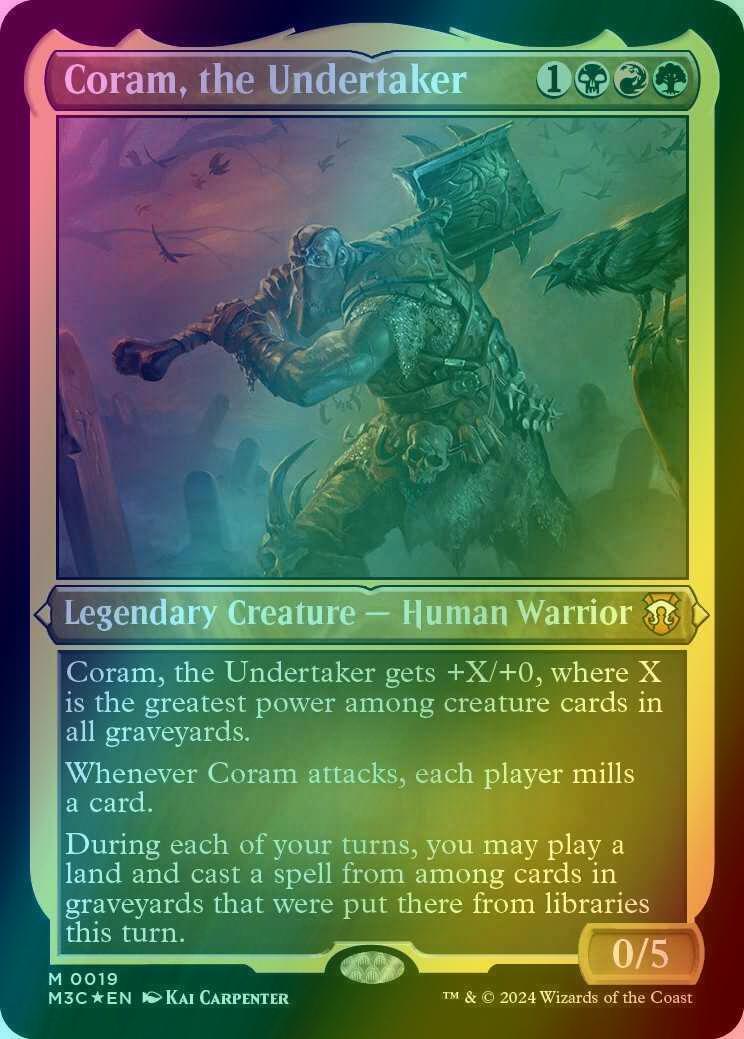 Coram, the Undertaker [19] [Modern Horizons 3: Commander] [Etched Foil]
