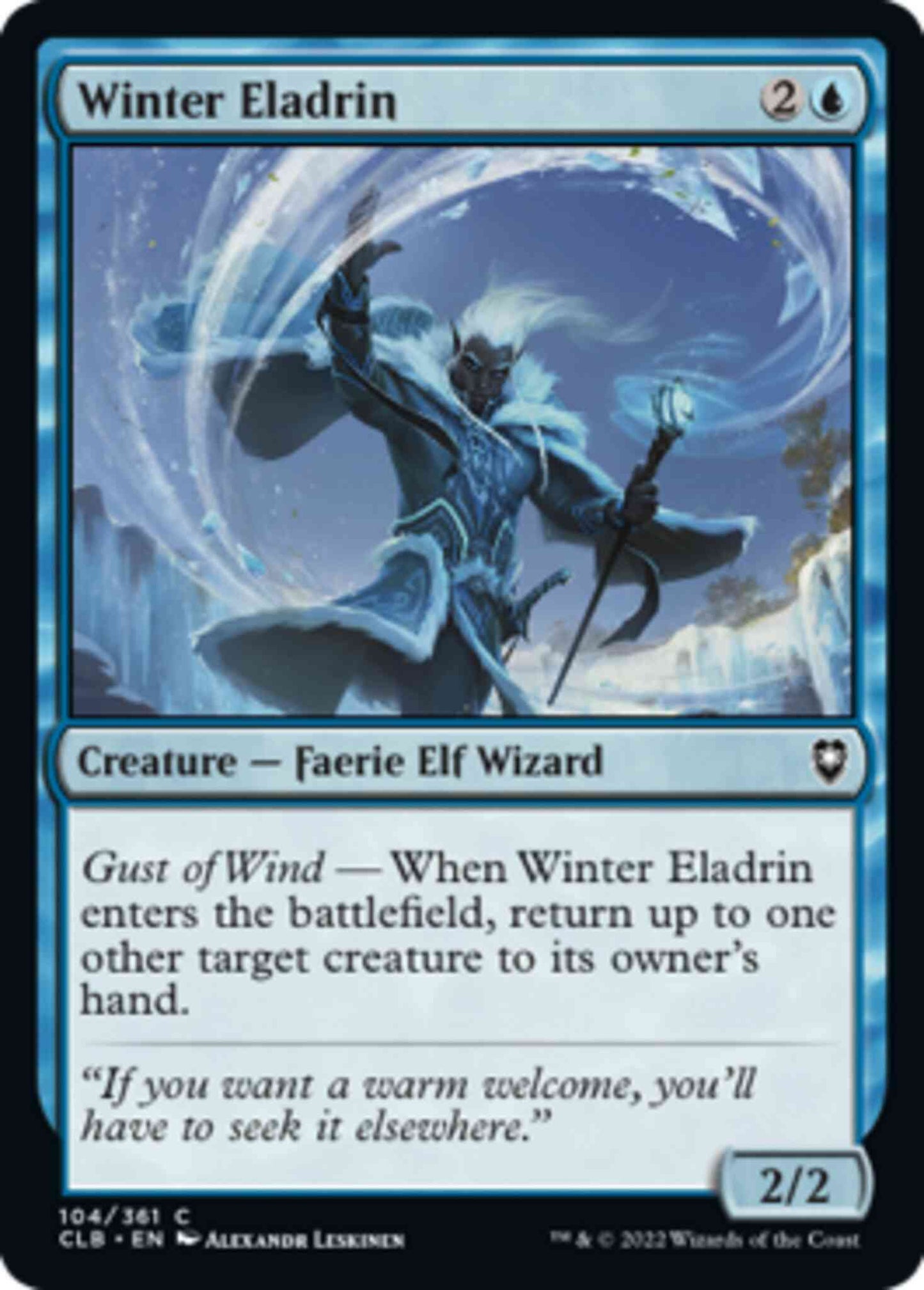 Winter Eladrin [104] [Commander Legends: Battle for Baldur's Gate] [Non-Foil]