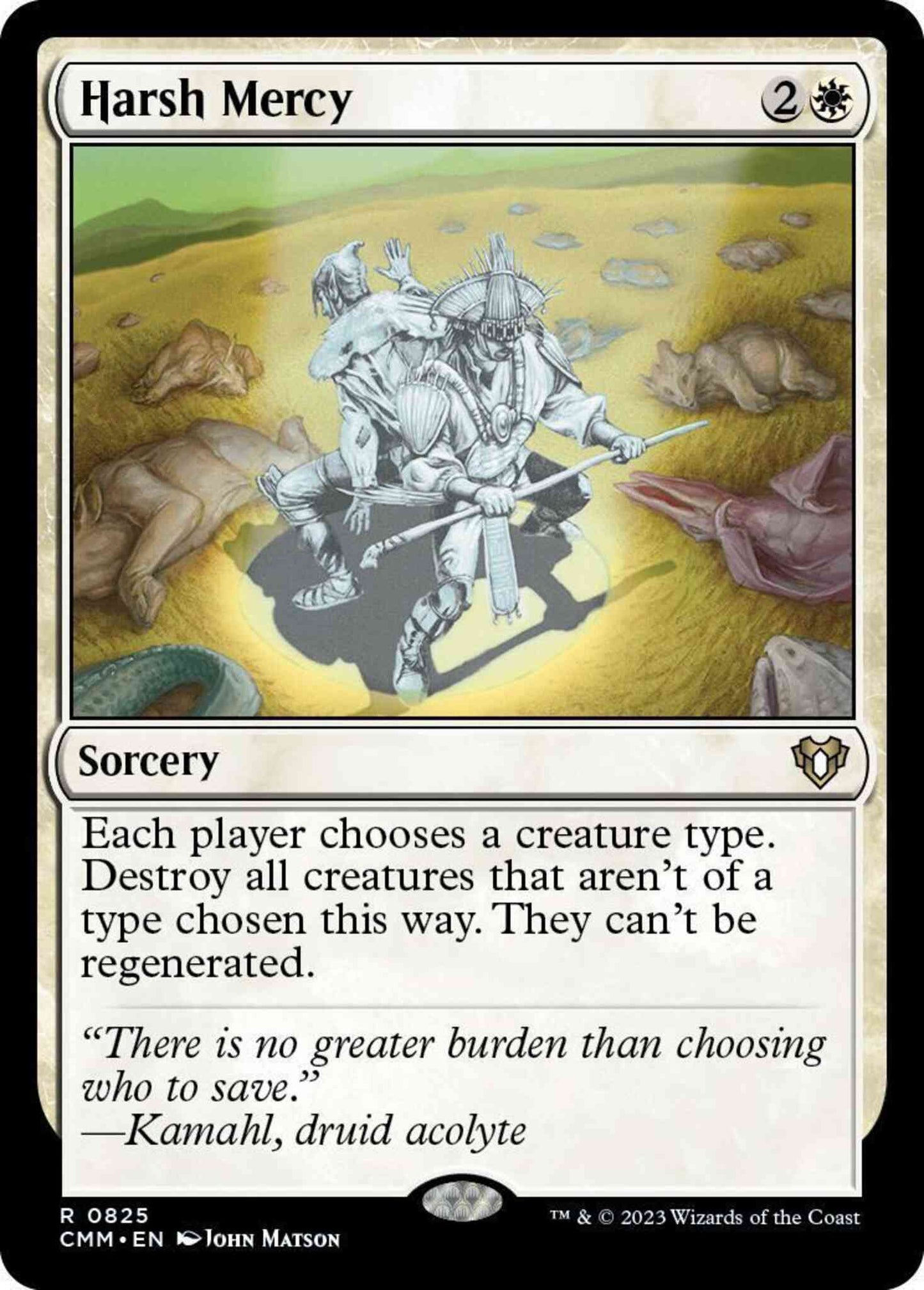 Harsh Mercy [825] [Commander Masters] [Non-Foil]