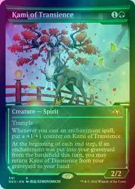 Kami of Transience [391] [Soft Glow Showcase] [Kamigawa: Neon Dynasty] [Foil]