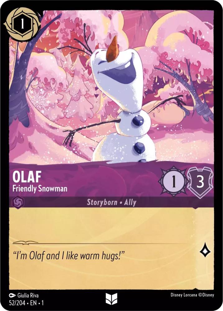 Olaf - Friendly Snowman - 52/204 [The First Chapter] [Non-Foil]