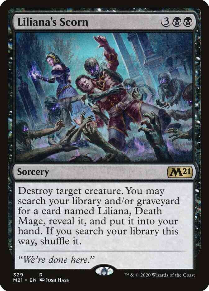 Liliana's Scorn [329] [Core Set 2021] [Non-Foil]