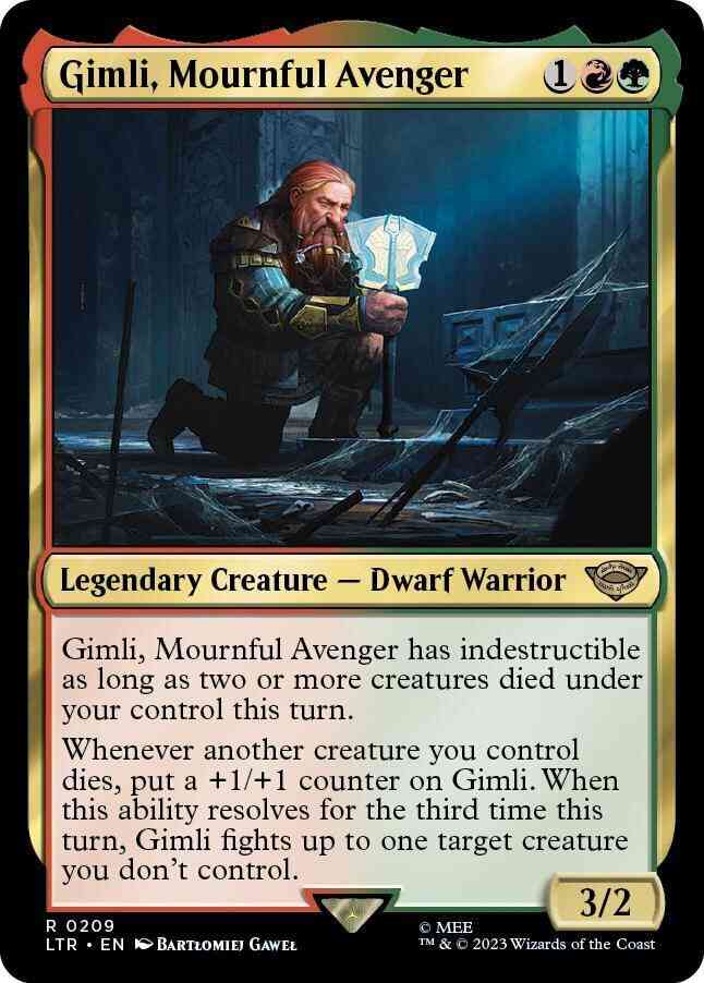Gimli, Mournful Avenger [209] [The Lord of the Rings: Tales of Middle-earth] [Non-Foil]