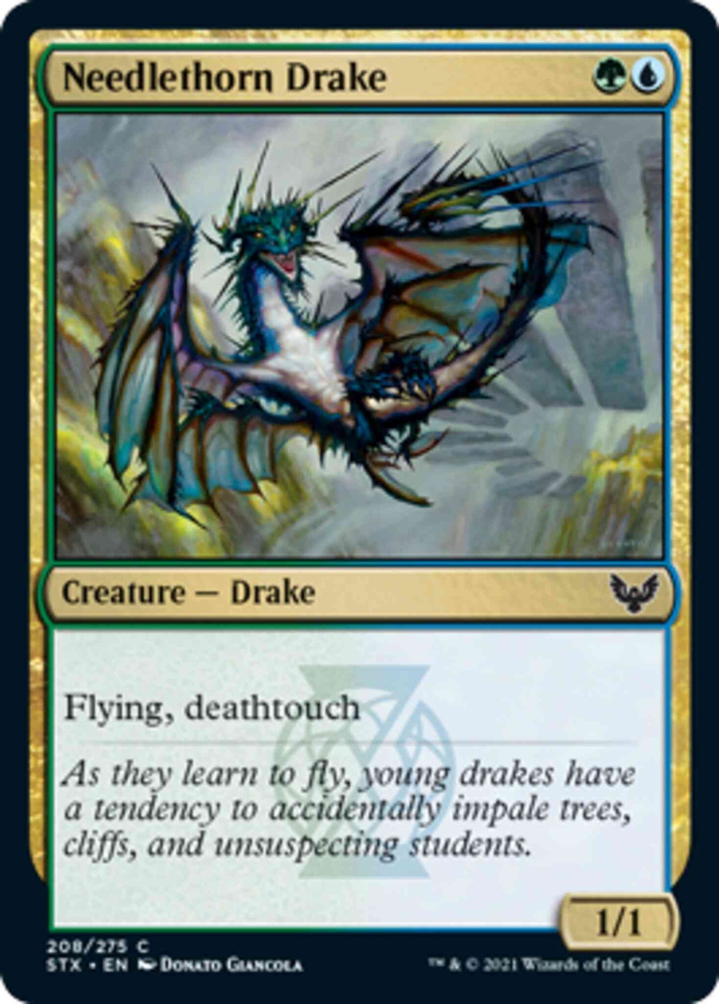 Needlethorn Drake [208] [Strixhaven: School of Mages] [Non-Foil]