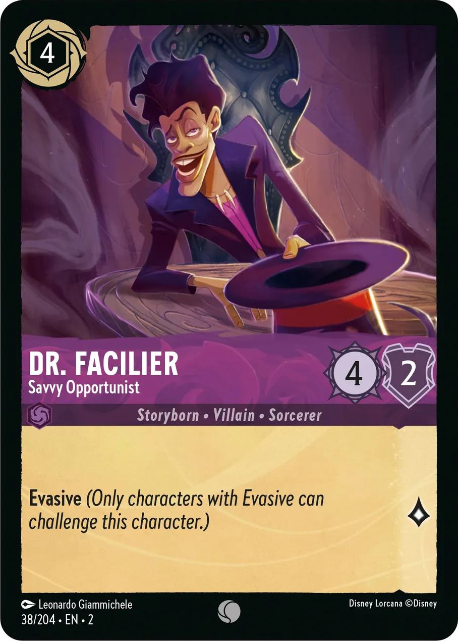 Dr. Facilier - Savvy Opportunist - 38/204 [Rise Of The Floodborn] [Non-Foil]