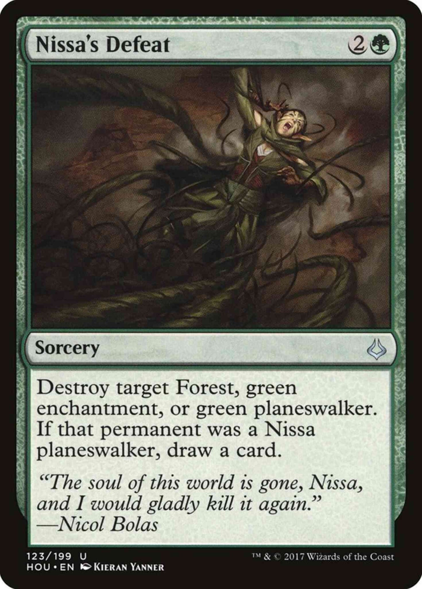 Nissa's Defeat [123] [Hour of Devastation] [Non-Foil]