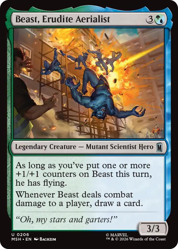 Beast, Erudite Aerialist [206] [Marvel Super Heroes] [Non-Foil]
