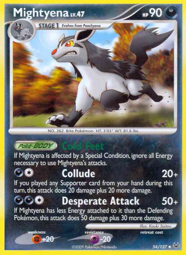 Mightyena - 54/127 - Uncommon [pl1-54] [Reverse Holo]