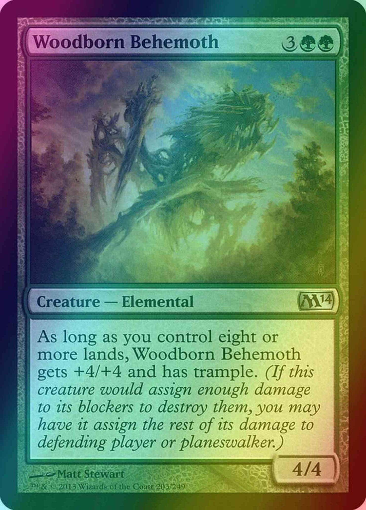 Woodborn Behemoth [203] [Magic 2014] [Foil]