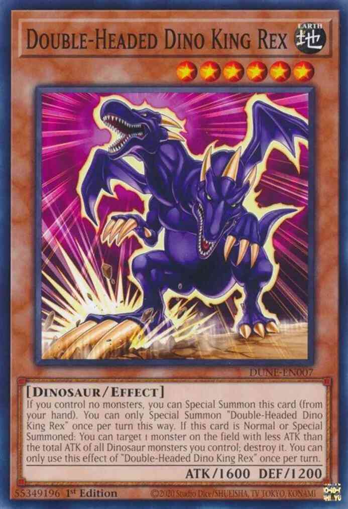 Double-Headed Dino King Rex - DUNE-EN007 - Common - 1st Edition