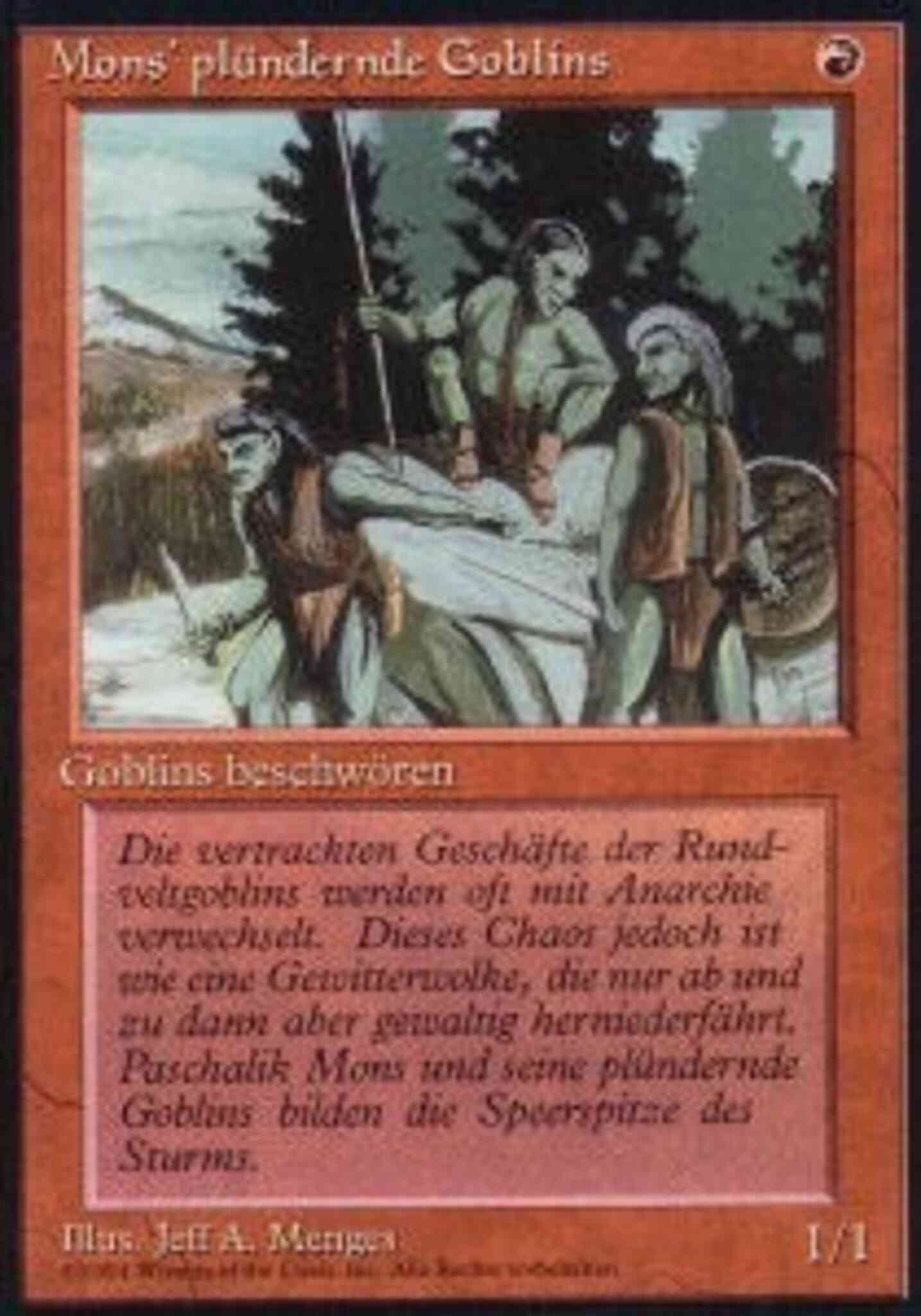 Mons's Goblin Raiders - German [167] [Foreign Black Border: German] [Non-Foil]
