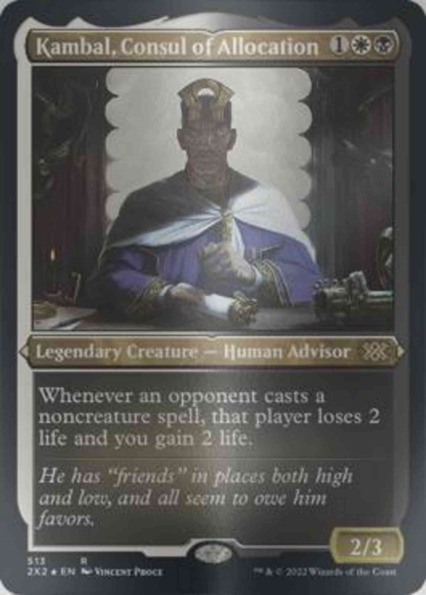 Kambal, Consul of Allocation [513] [Double Masters 2022] [Etched Foil]