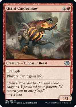 Giant Cindermaw [136] [The Brothers' War] [Non-Foil]