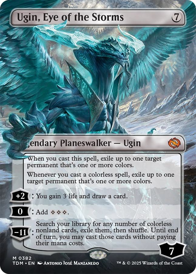Ugin, Eye of the Storms // Ugin, Eye of the Storms [382] [Borderless] [Tarkir: Dragonstorm] [Non-Foil]