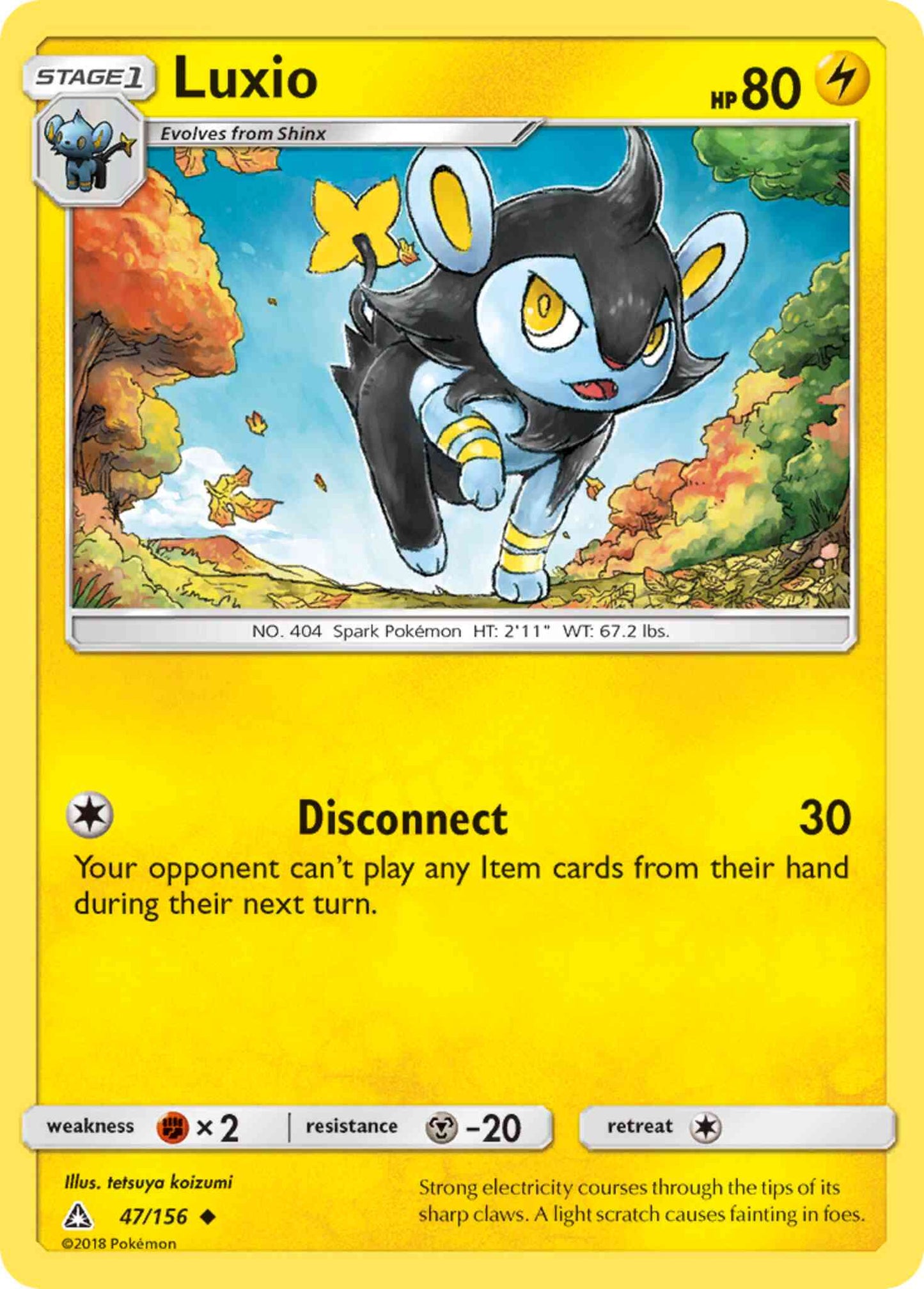 Luxio - 47/156 - Uncommon [sm5-47] [Non-Holo]
