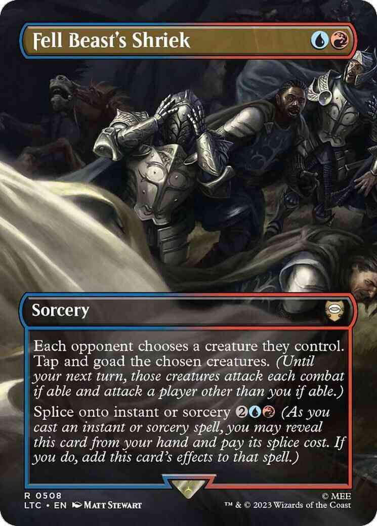 Fell Beast's Shriek [508] [Borderless] [The Lord of the Rings: Tales of Middle-earth: Commander] [Non-Foil]