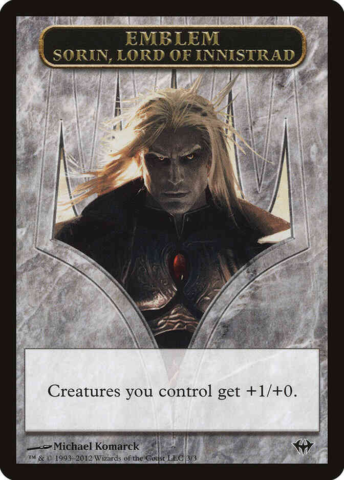 Sorin, Lord of Innistrad Emblem [03] [Dark Ascension Tokens] [Non-Foil]