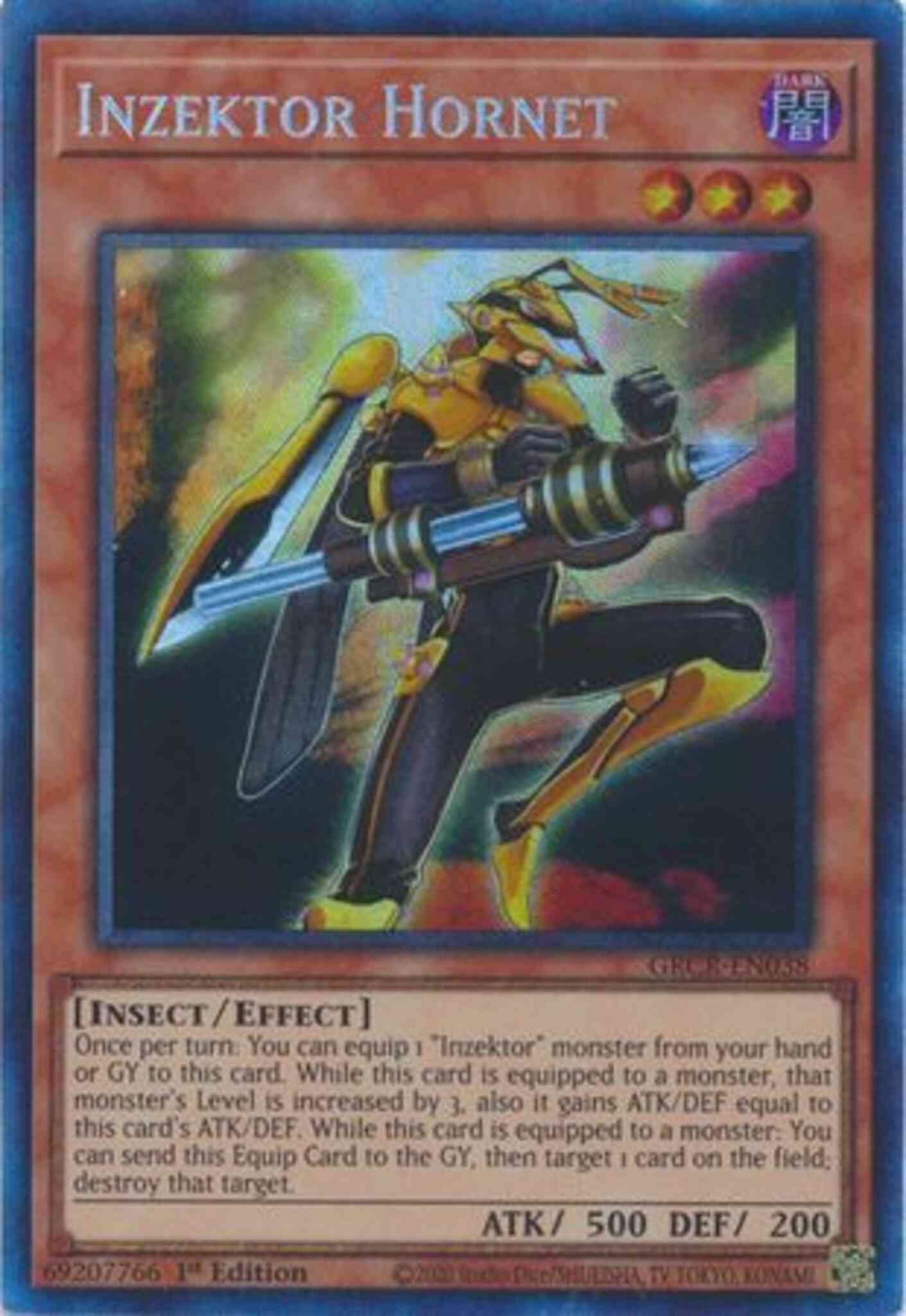 Inzektor Hornet - GRCR-EN038 - Collector's Rare - 1st Edition