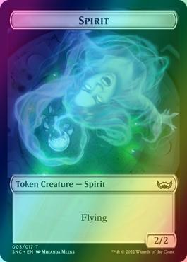 Fish Token (04) // Spirit Token (03) [Streets of New Capenna: Tokens] [Foil]