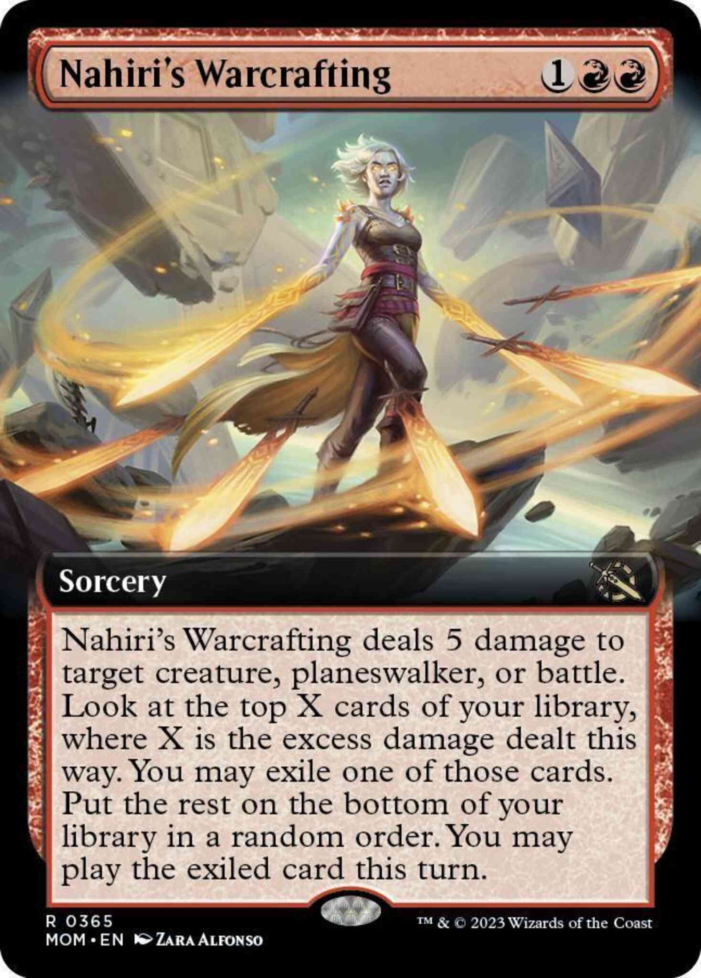 Nahiri's Warcrafting [365] [Extended Art] [March of the Machine] [Non-Foil]