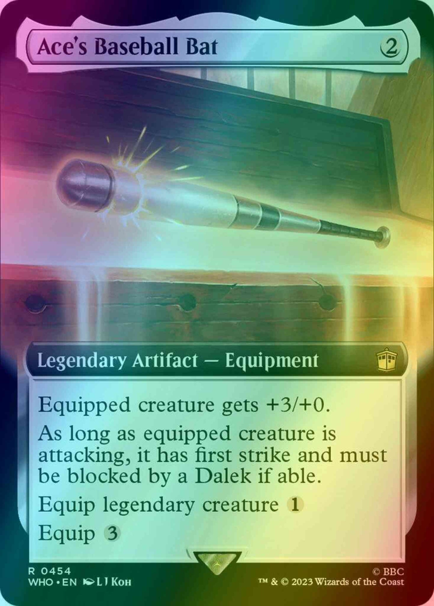 Ace's Baseball Bat [454] [Extended Art] [Universes Beyond: Doctor Who] [Foil]