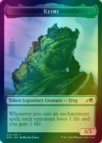 Keimi Token (13) // Spirit Token (02) [Kamigawa: Neon Dynasty: Tokens] [Foil]