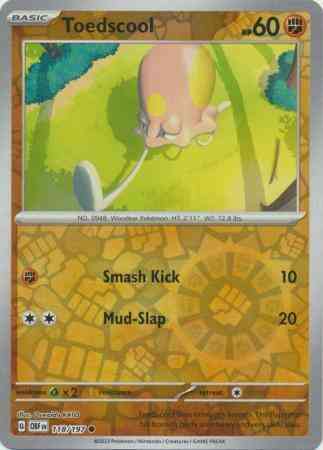 Toedscool - 118/197 - Common [sv03-118] [Reverse Holo]
