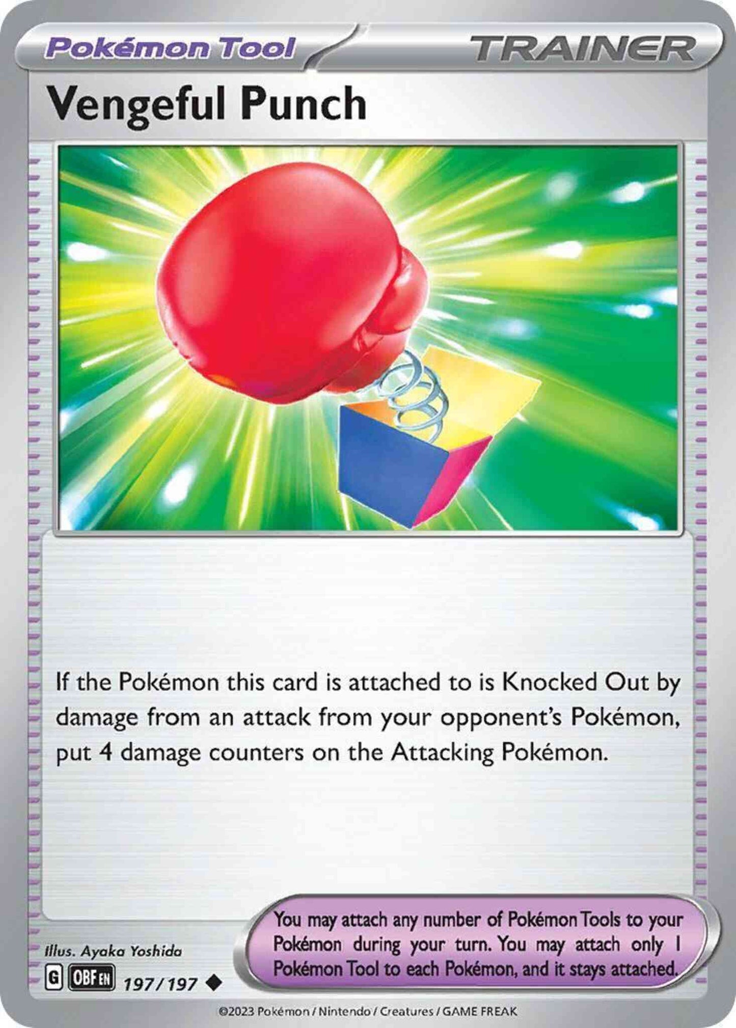 Vengeful Punch - 197/197 - Uncommon [sv03-197] [Non-Holo]