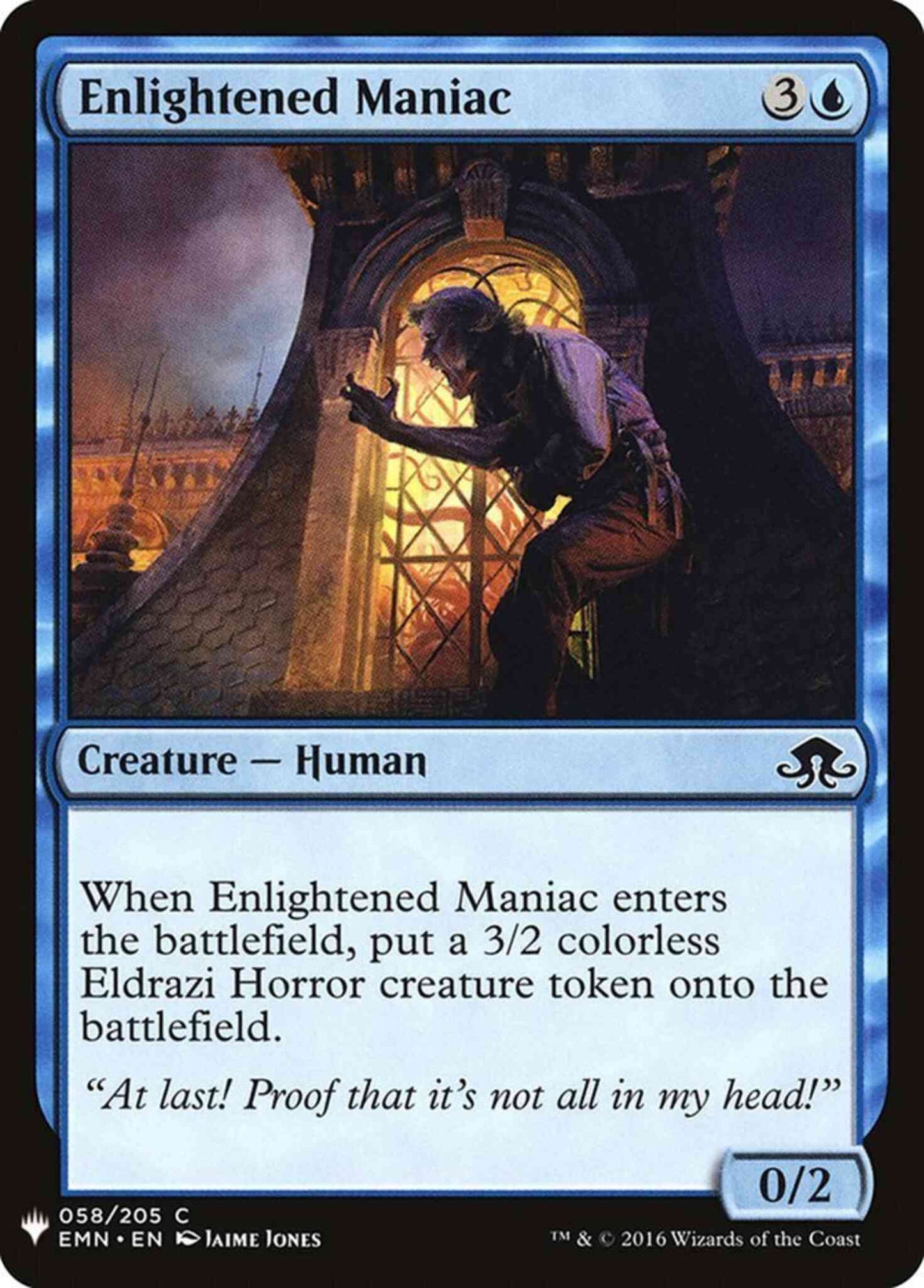 Enlightened Maniac [EMN-58] [The List] [Non-Foil]