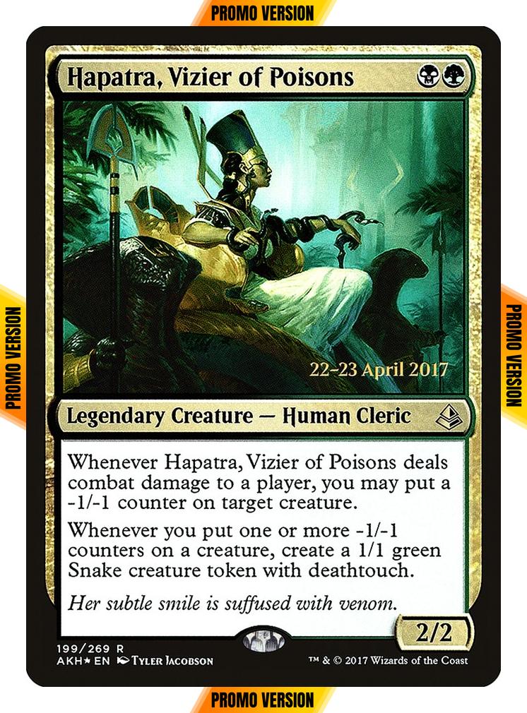 Hapatra, Vizier of Poisons [199s] [Amonkhet Promos] [Foil]