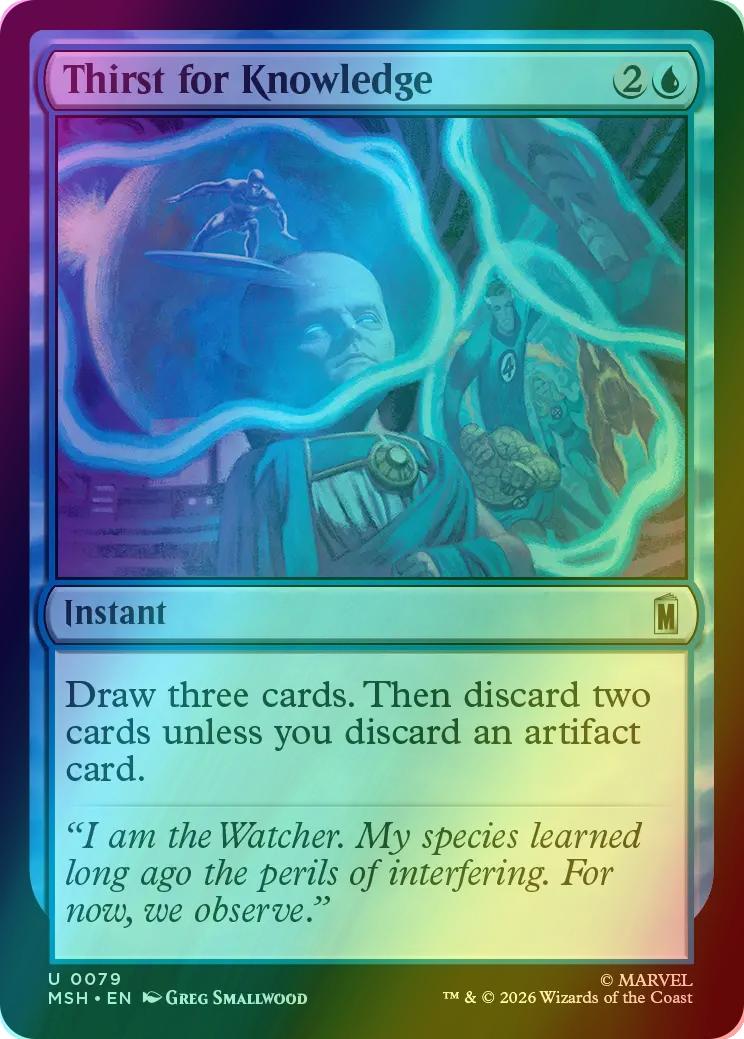 Thirst for Knowledge [79] [Marvel Super Heroes] [Foil]