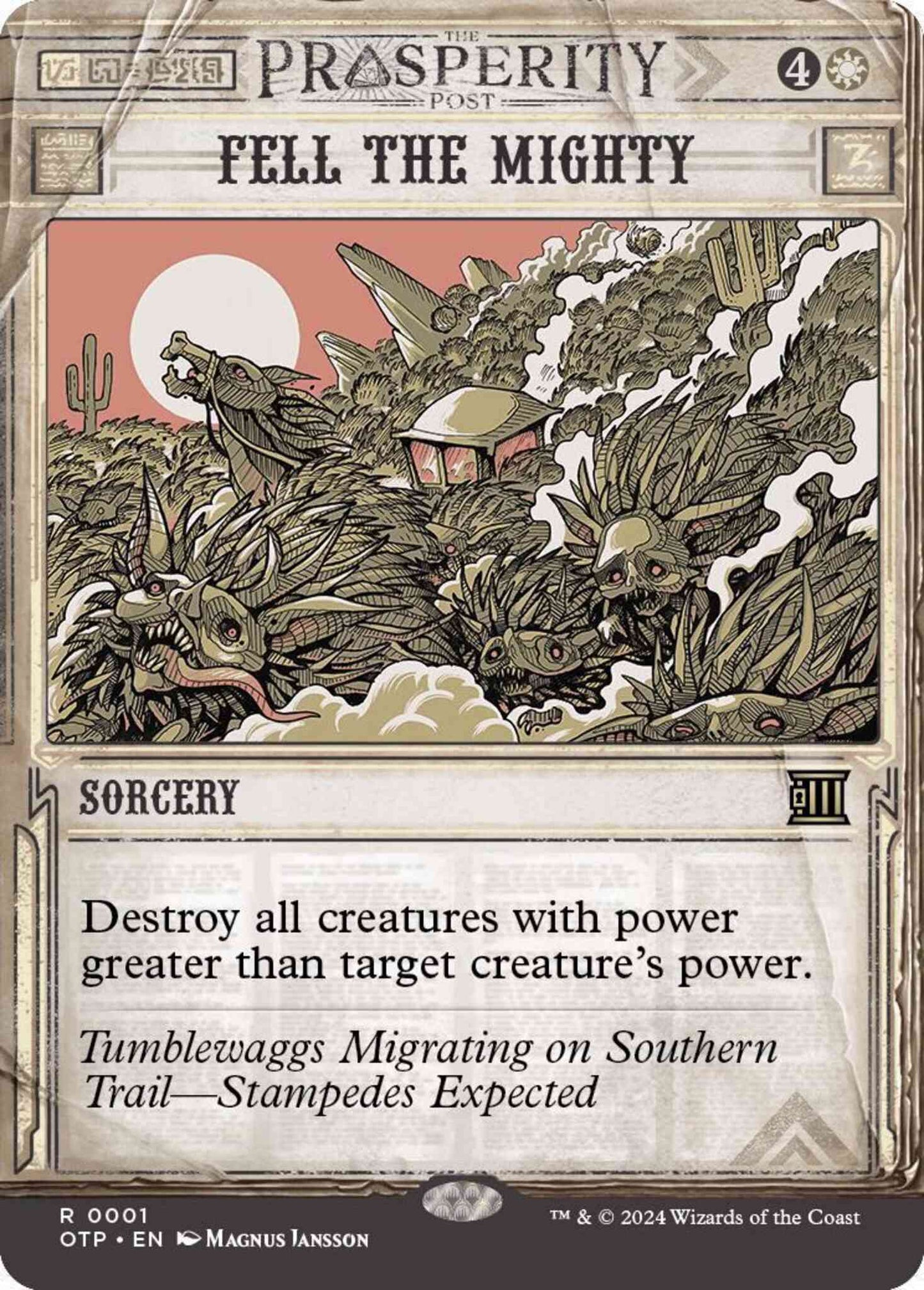 Fell the Mighty [1] [Breaking News Showcase] [Breaking News] [Non-Foil]