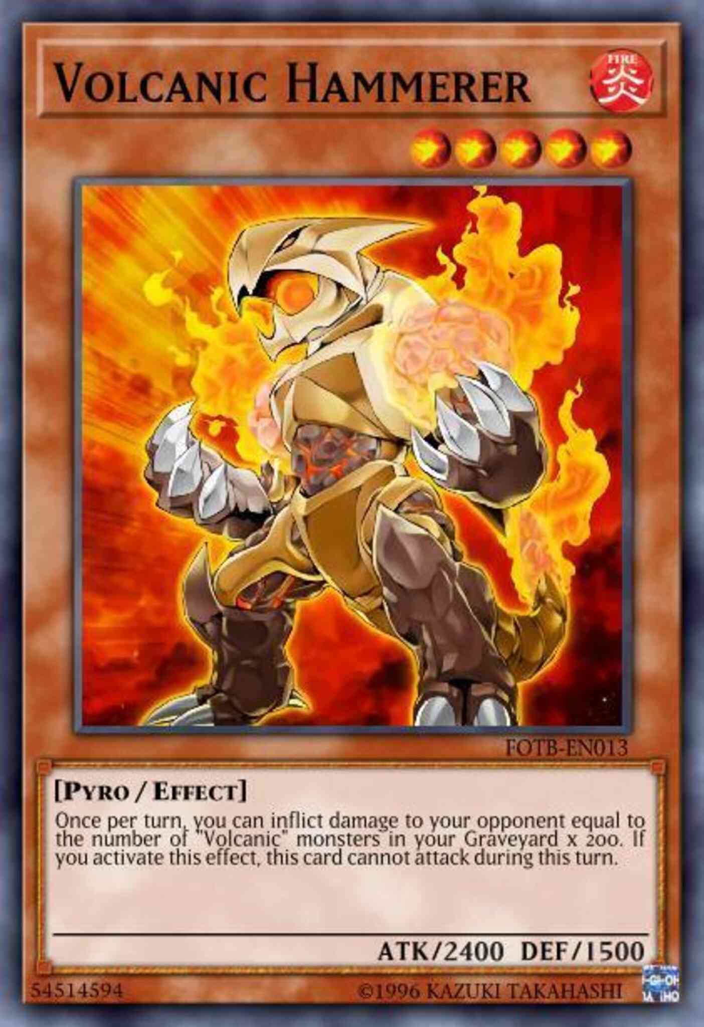 Volcanic Hammerer - FOTB-EN013 - Common - 1st Edition