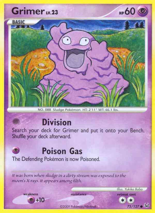 Grimer - 75/127 - Common [pl1-75] [Non-Holo]