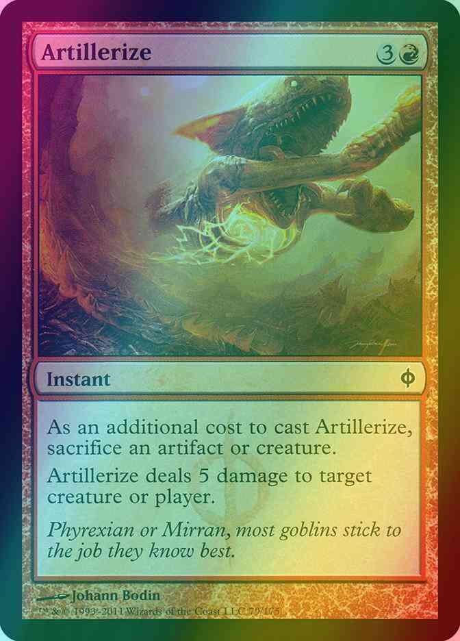 Artillerize [79] [New Phyrexia] [Foil]