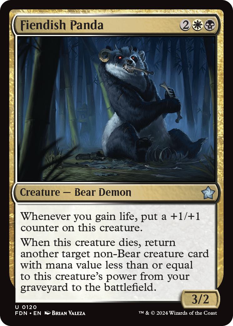 Fiendish Panda [120] [Foundations] [Non-Foil]
