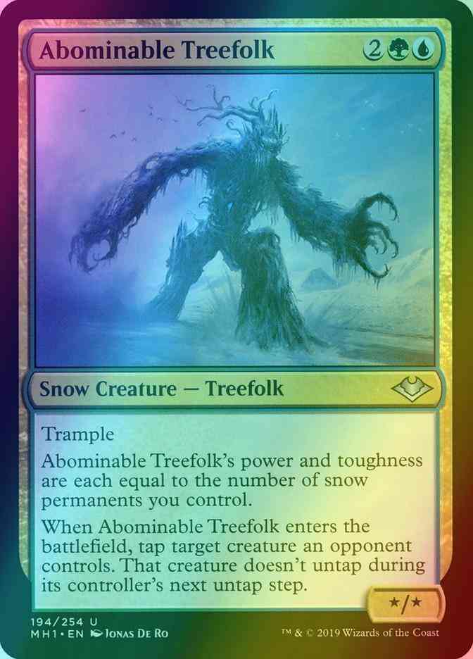 Abominable Treefolk [194] [Modern Horizons] [Foil]
