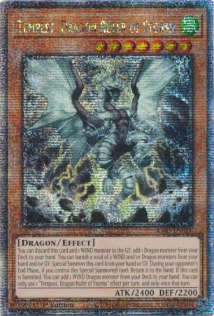 Tempest, Dragon Ruler of Storms - RA03-EN011 - Quarter Century Secret Rare - 1st Edition